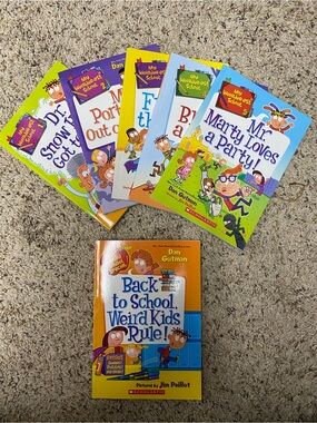 My Weirder-est school books #1-5 plus bonus kids fiction book lot of 6